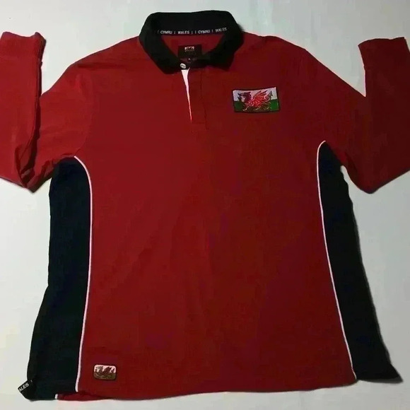 Wales  Cymru Rugby long sleeve polo. Men's size Xl - Picture 4 of 10